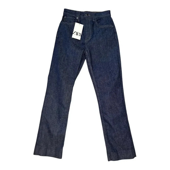 Zara Red Top and Dark Blue Boot Cut Jeans - Picture 2 of 8